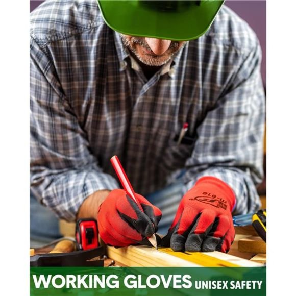 24 Pairs Gardening Gloves Rubber Coated Gloves For Safety Work Construction - Picture 5 of 7